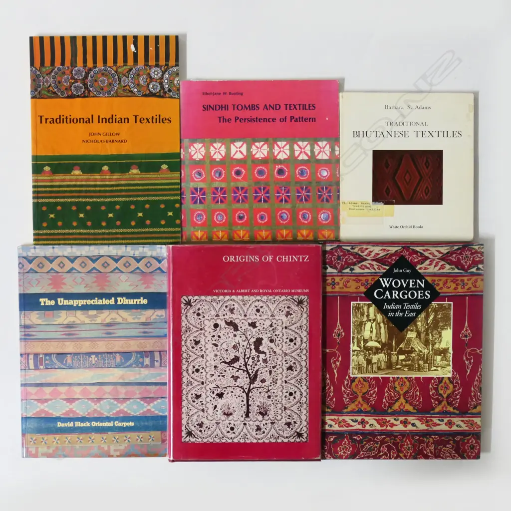SIX PUBLICATIONS: INDIAN CARPETS & TEXTILES... Image 1++
