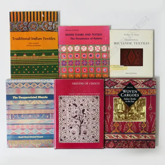 SIX PUBLICATIONS: INDIAN CARPETS & TEXTILES...
