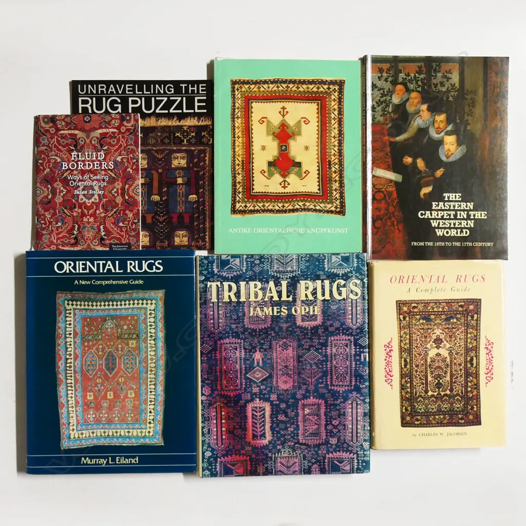 SEVEN PUBLICATIONS: ORIENTAL RUGS & TEXTILES... Image 1++