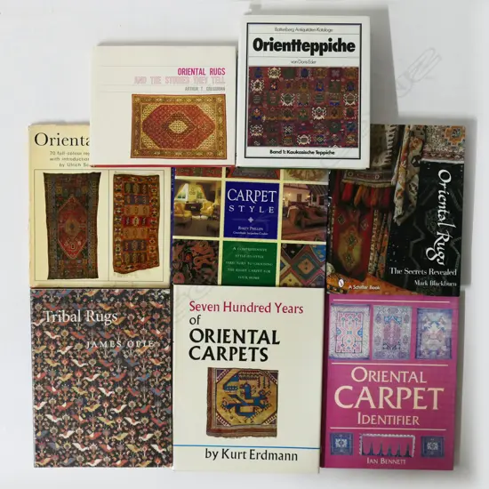 EIGHT PUBLICATIONS: ORIENTAL CARPETS & RUGS...