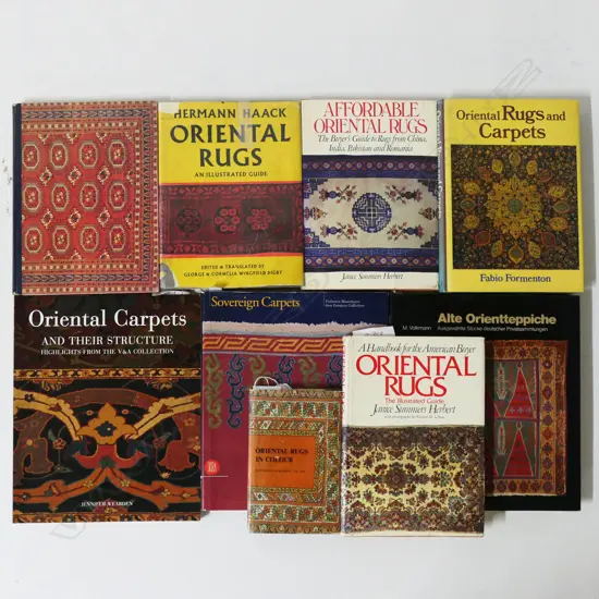 NINE PUBLICATIONS: ORIENTAL RUGS & CARPETS...