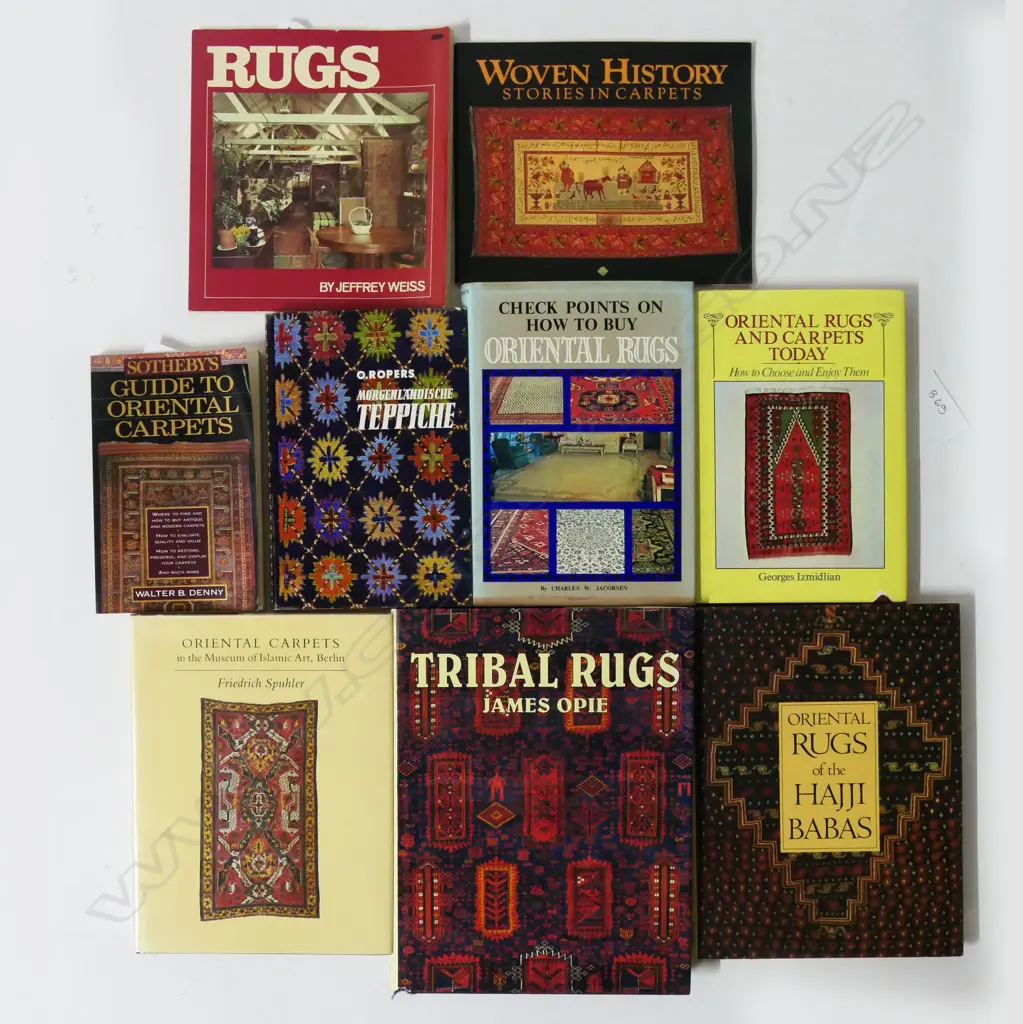 NINE PUBLICATIONS: ORIENTAL RUGS & CARPETS... Image 1++