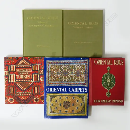 FIVE PUBLICATIONS Incl.ORIENTAL RUGS VOLS 2-4...
