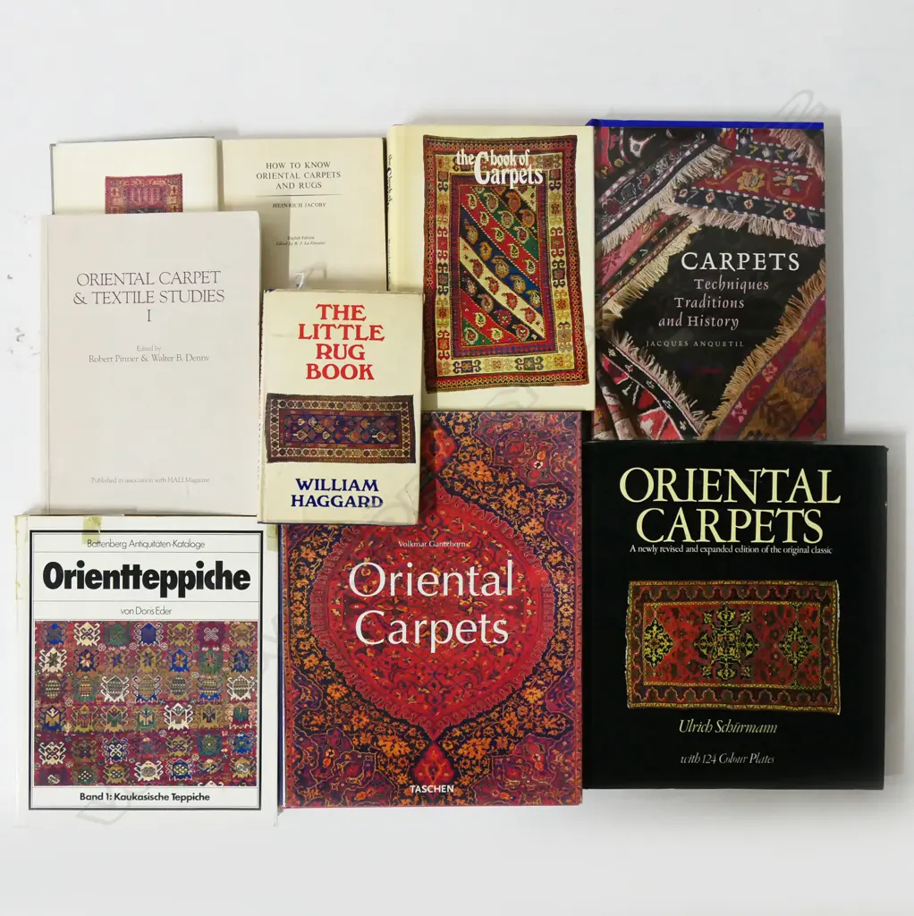 EIGHT PUBLICATIONS: ORIENTAL RUGS & TEXTILES Image 1++