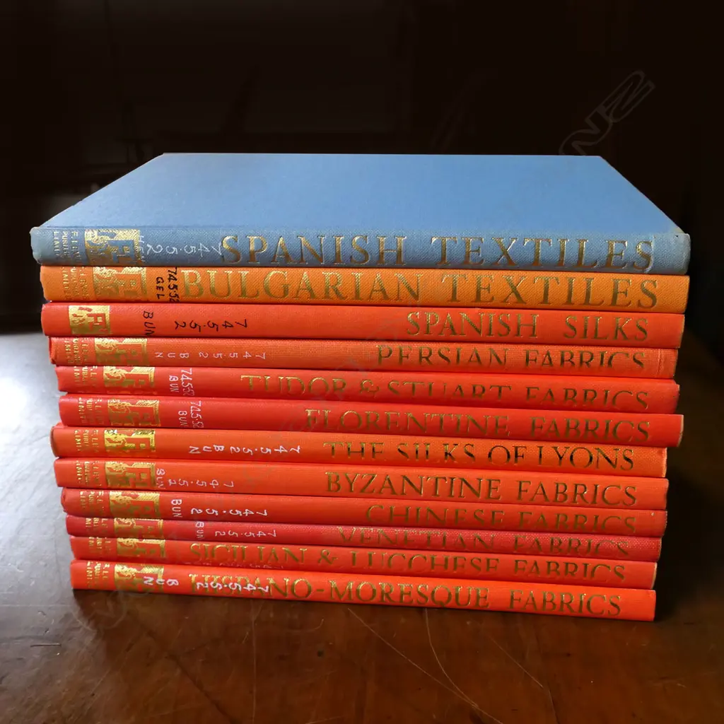 TWELVE VOLUMES OF ‘THE WORLD’S HERITAGE OF WOVEN FABRICS' Image 1++