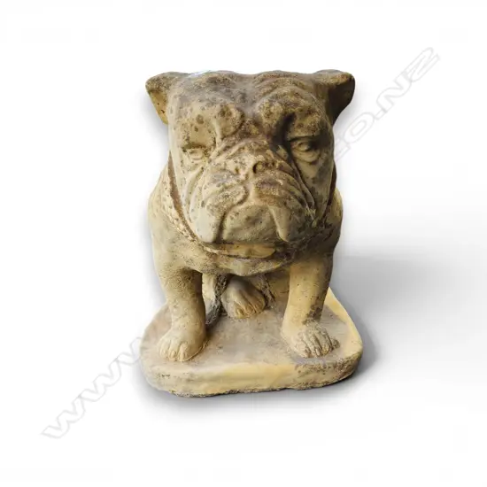 ENGLISH BULLDOG CONCRETE GARDEN STATUE  400 H x 500 mm