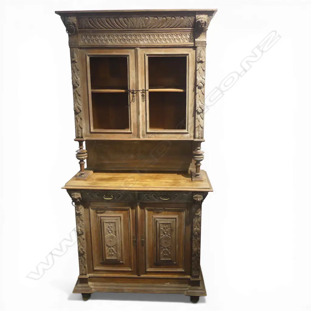 CONTINENTAL OAK DRESSER (NO GLASS) 2 PART 1100x490x2200mm Image 1++