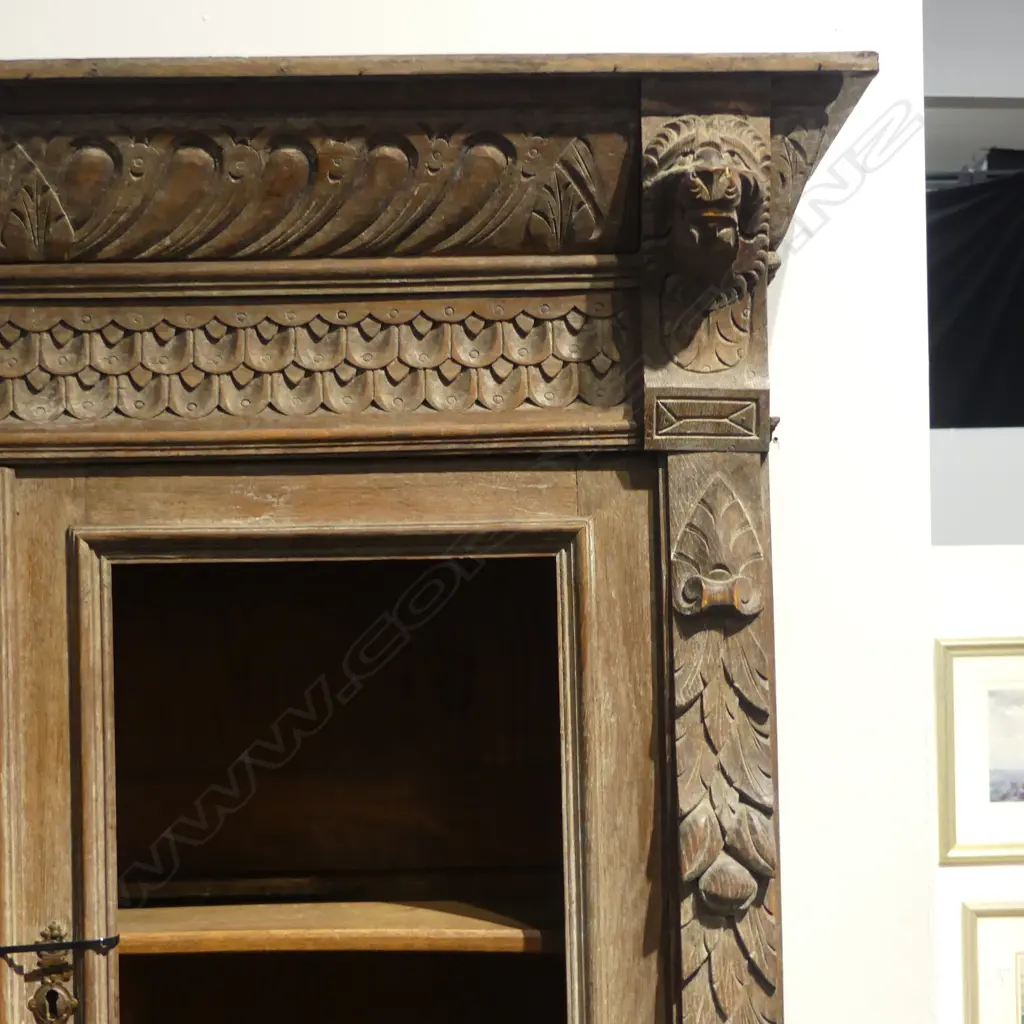 CONTINENTAL OAK DRESSER (NO GLASS) 2 PART 1100x490x2200mm Image 1++