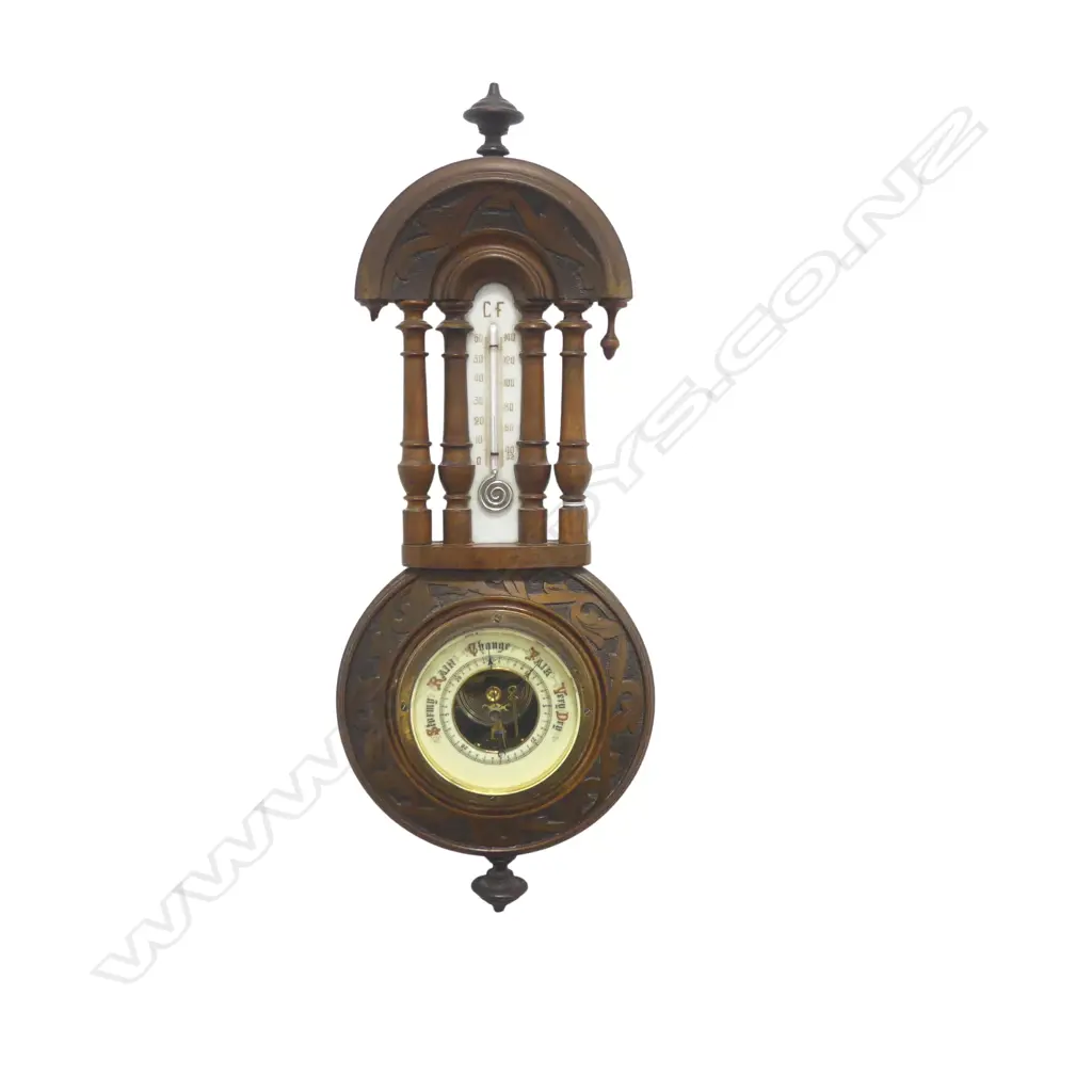 ANTIQUE WALL BAROMETER H.495mm Image 1++