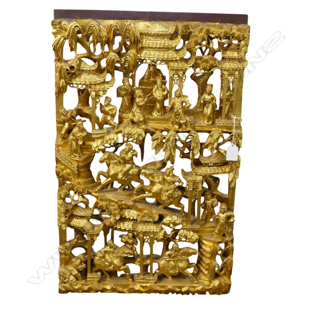ORIENTAL GILT CARVING 650x400mm Image 1++