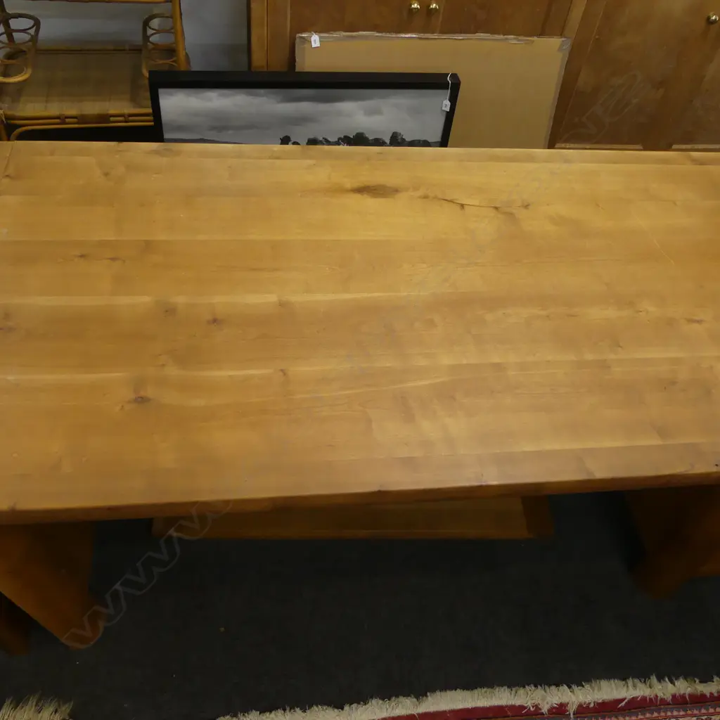 LG WOODEN DESK 2075x910x725mm Image 1++