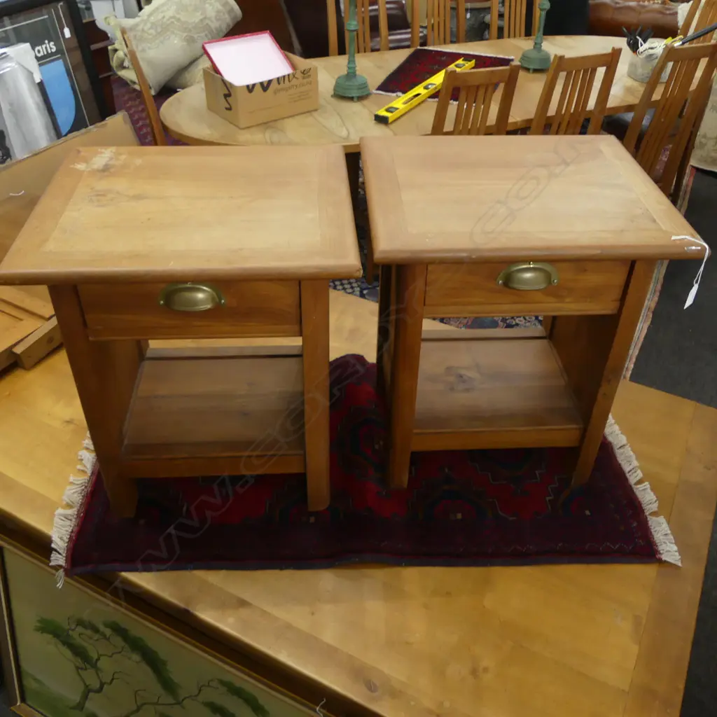PR WOODEN BEDSIDE DRAWERS 460x400x525mm Image 1++