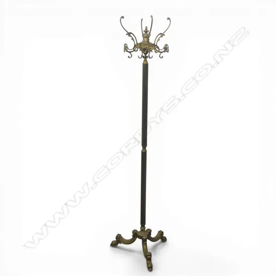 CAST BRASS REVOLVING COAT HAT STAND H1710MM