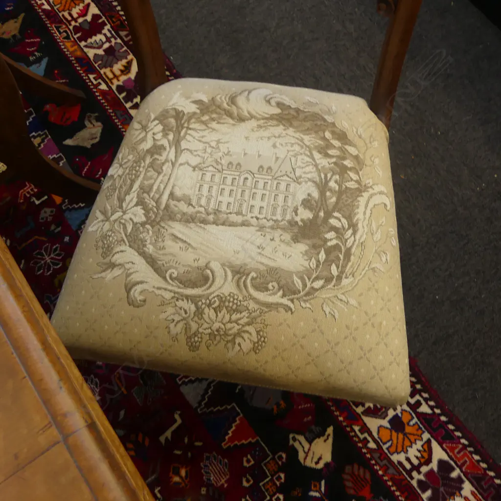 VICTORIAN EXTENSION DINING CHAIRS & 6 BLADE BACK CHAIRS (4+2) 1820x1150x750mm Image 1++