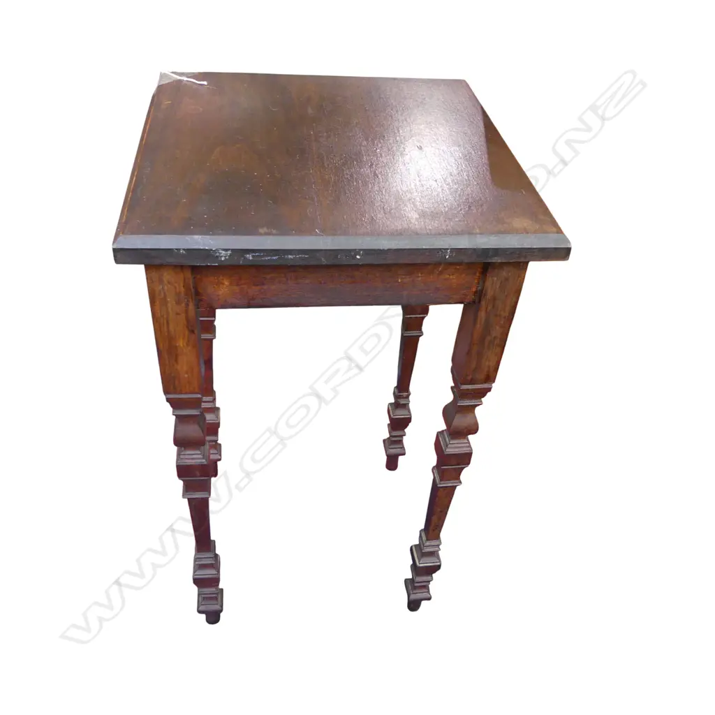 ANTIQUE MAHOGANY SIDE TABLE 290x290x505mm Image 1++
