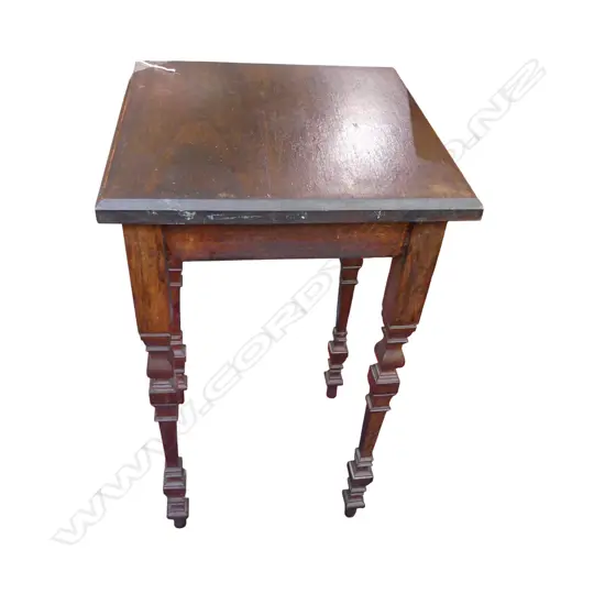 ANTIQUE MAHOGANY SIDE TABLE 290x290x505mm
