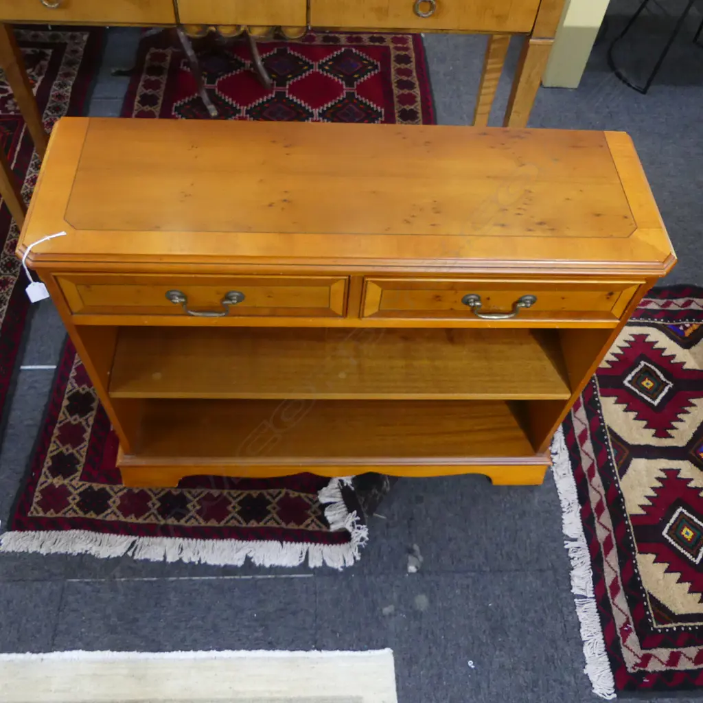 SHELVES WITH DOUBLE DRAWERS BY J. SYDNEY SMITH ENGLAND 900x285x735mm Image 1++