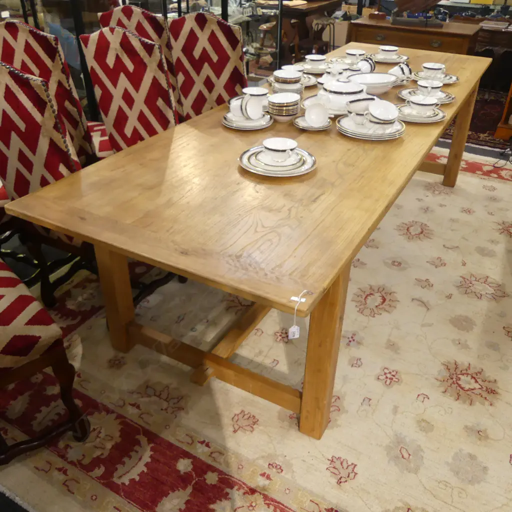 LG FRUITWOOD REFECTORY TABLE 2910x950x765mm Image 1++