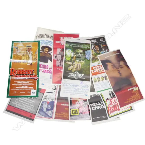 17 DAY BILLS FOR MOVIES FROM THE 1970S AND 1908S - titles include 'Young Frankenstein' + 'Bilitis'