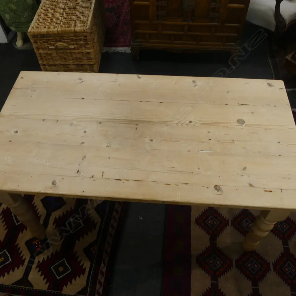 PINE KITCHEN TABLE 1450x760x760mm Image 1++