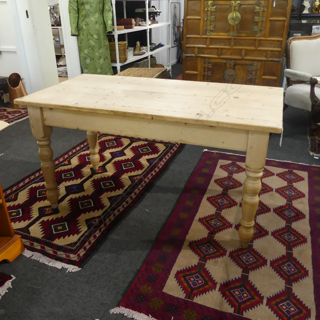 PINE KITCHEN TABLE 1450x760x760mm Image 1++