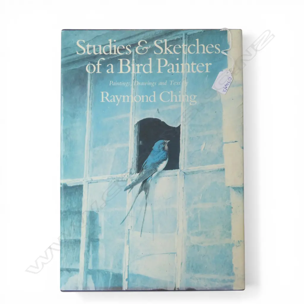 LG CASED ART BOOK; RAYMOND CHING 'STUDIES & SKETCHES OF A BIRD PAINTER' H.420mm Image 1++
