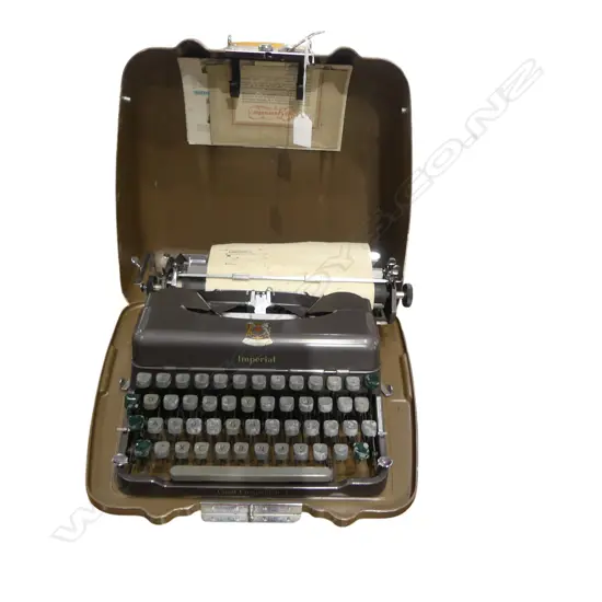 IMPERIAL TYPEWRITER, CASED