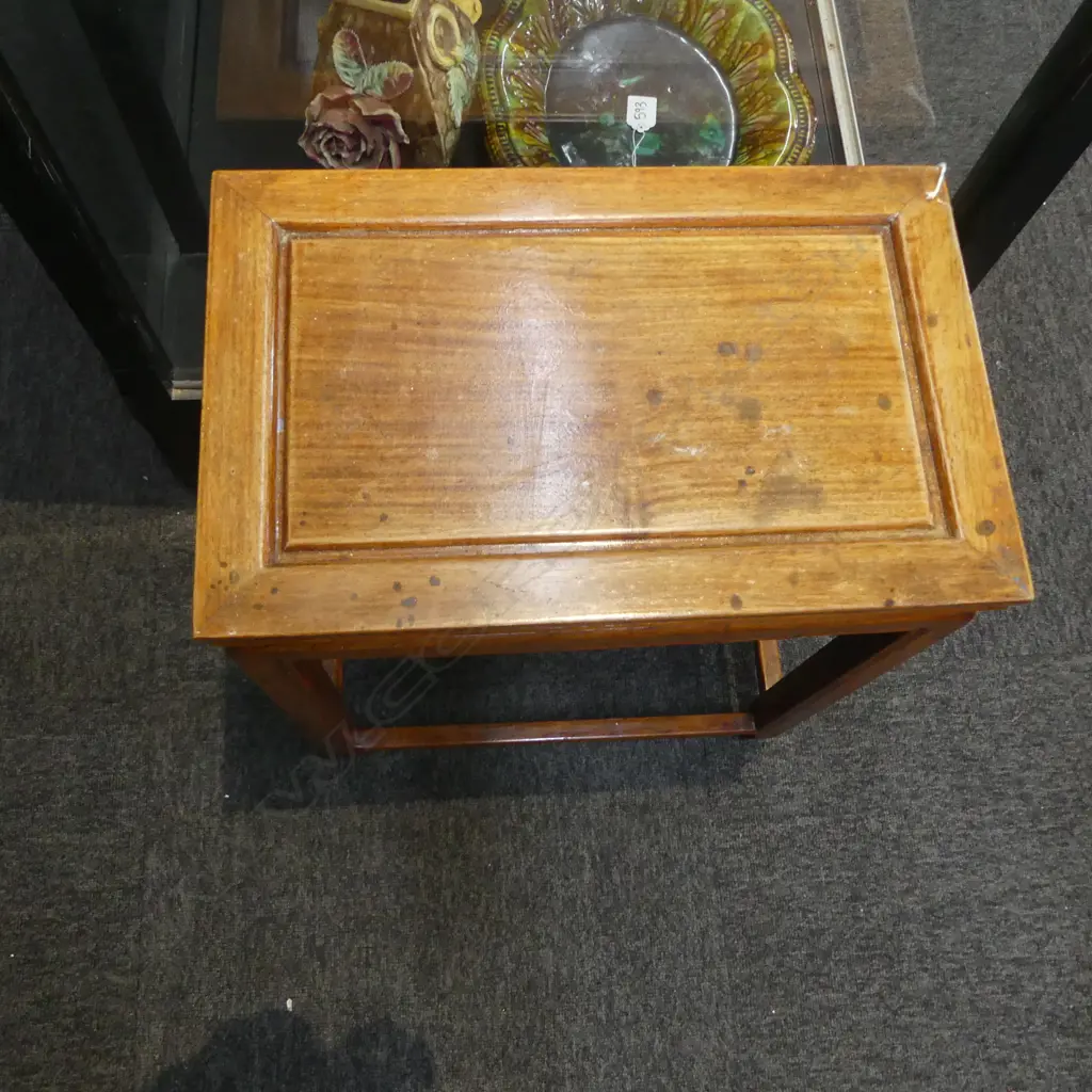 ORIENTAL WOODEN SIDE TABLE 405x255x510mm Image 1++