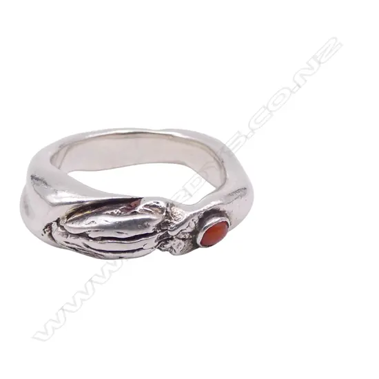 GEORG JENSEN Ole Kortzau STG SILVER RING #363 8.6gms