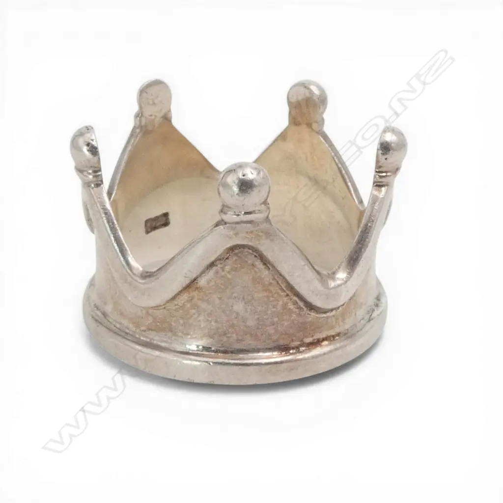 925 SILVER CROWN FORM RING Image 1++