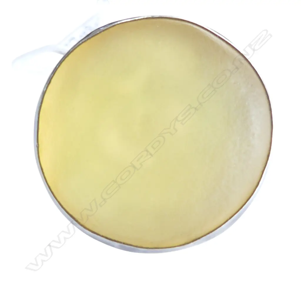 ILSE MARIE ERL DESIGNER RING silver & glass over gold leaf 24.67gms Image 1++