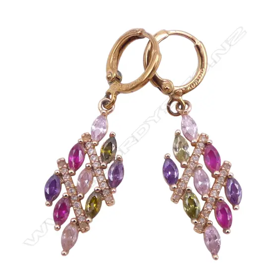 PR MULTI COLOUERED GEMSTONE EARINGS