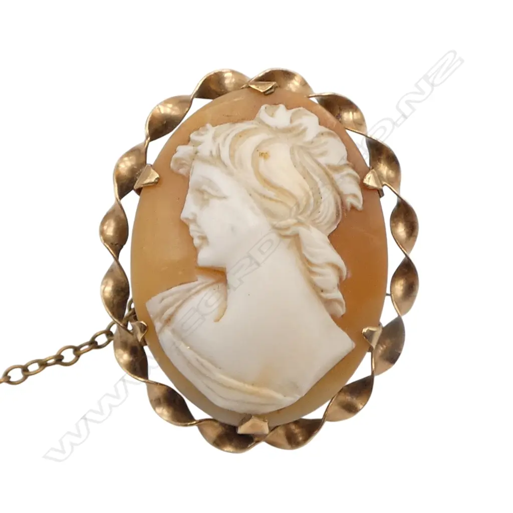 9ct CAMEO 30x25 5gms Image 1++