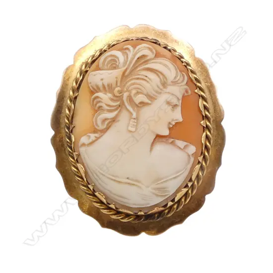 9ct CAMEO 45x35mm, 16gms