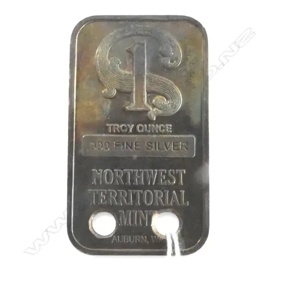 .999 FINE SILVER TROY OUNCE, NORTHWEST TERRITORIAL MINT 30gms