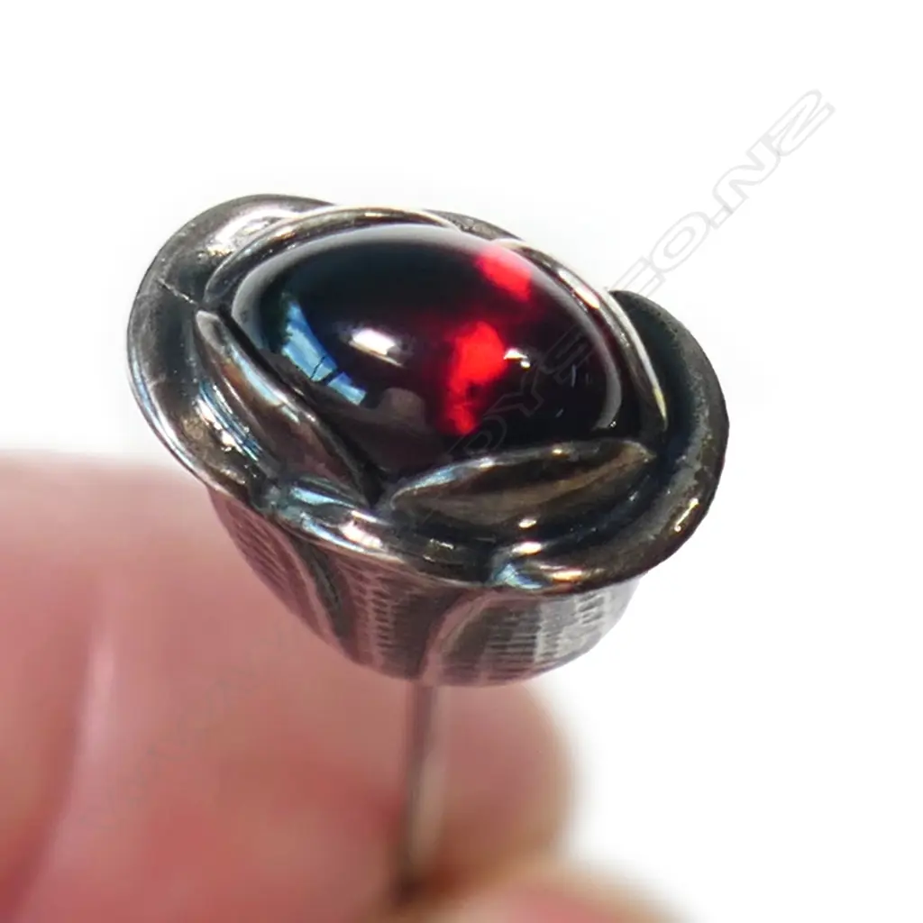 GEORG JENSEN STG SILVER HERITAGE PIN 2007 L.75mm, 9.1gms, BOXED Image 1++