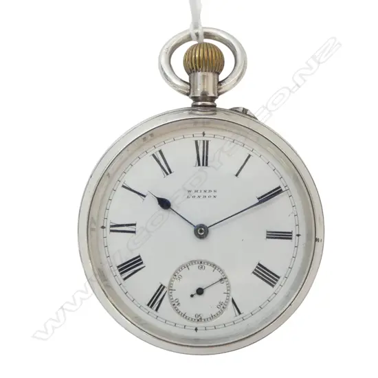 STG SILVER POCKET WATCH BY W. HINDS LONDON, MARKS FOR CHESTER 1899