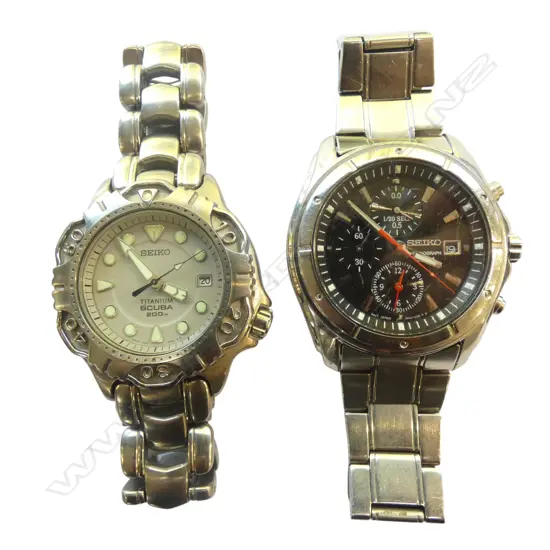 2 GENTS SEIKO WRIST WATCHES