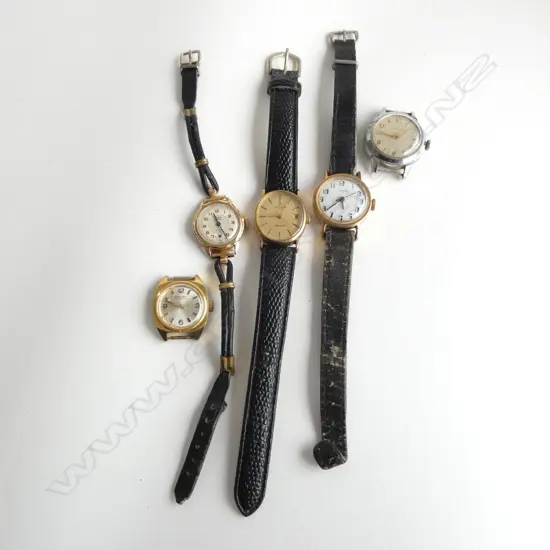 5 LADIES VINTAGE WIRSTWATCHES