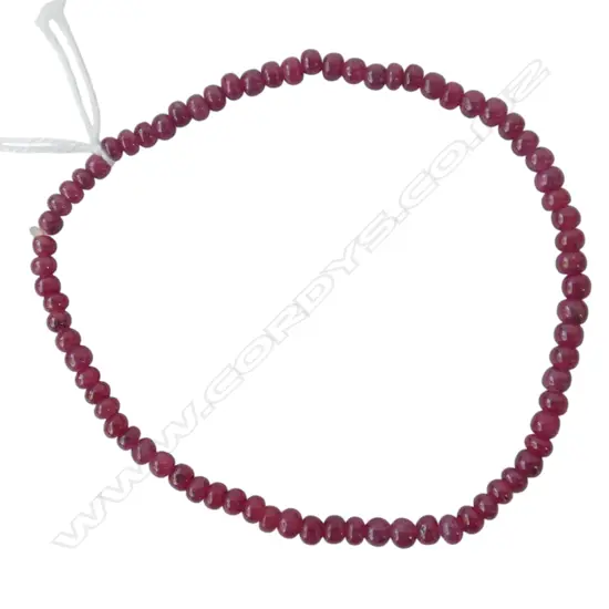 NATURAL RUBY BEAD BRACELET