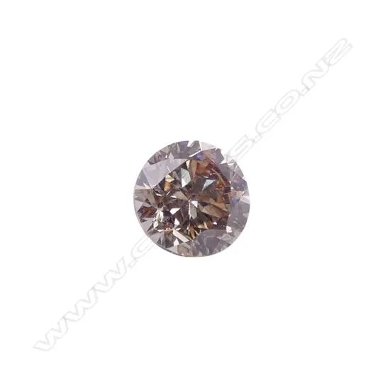 1.01CT UNSET ROUND BRILLIANT CUT COGNAC DIAMOND (IGL REPORT)