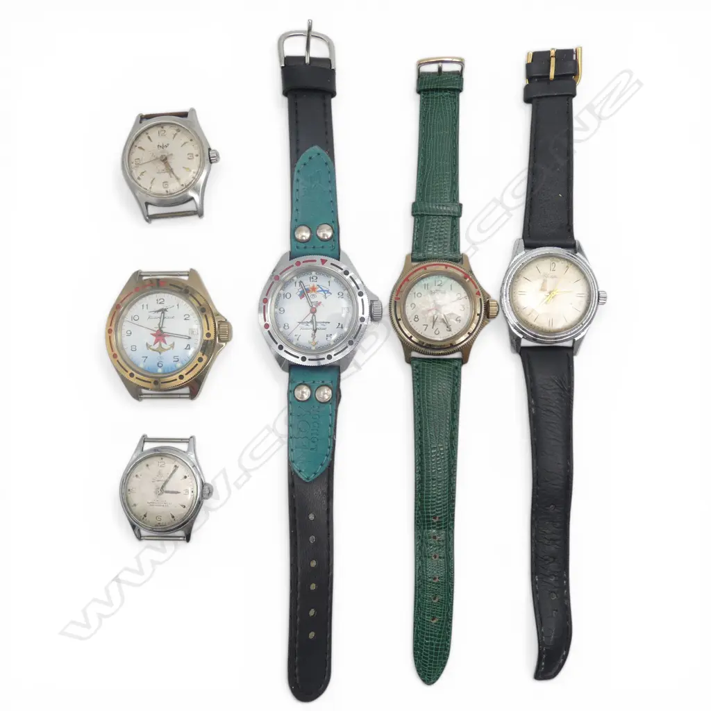 6 RUSSIAN GENTS WRISTWATCHES Image 1++