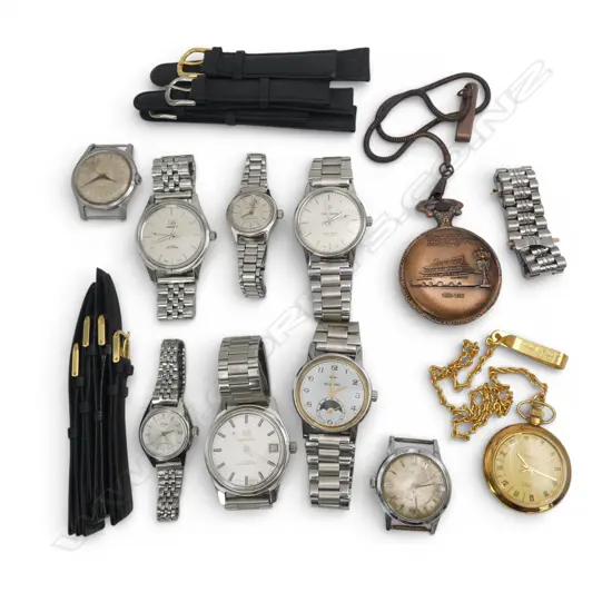 BAG OF 10 CHINESE WATCHES  & SPARE STRAPS