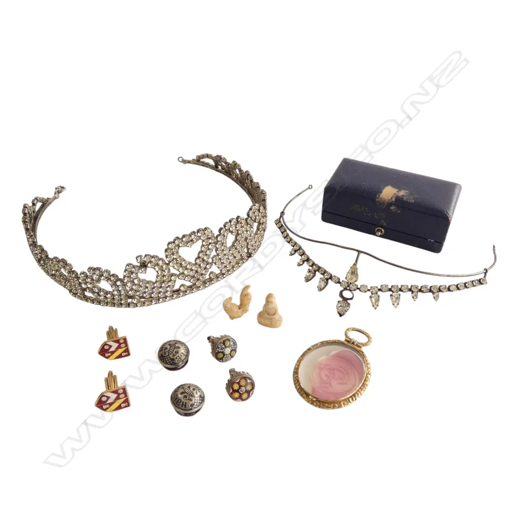 2 COSTUME TIARAS + CUFFLINKS ETC Image 1++