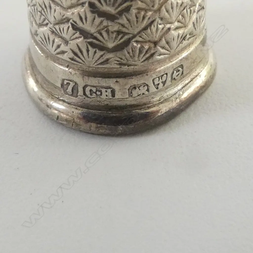 STG SILVER & ENAMEL COMPACT + STG SILVER THIMBLE Image 1++