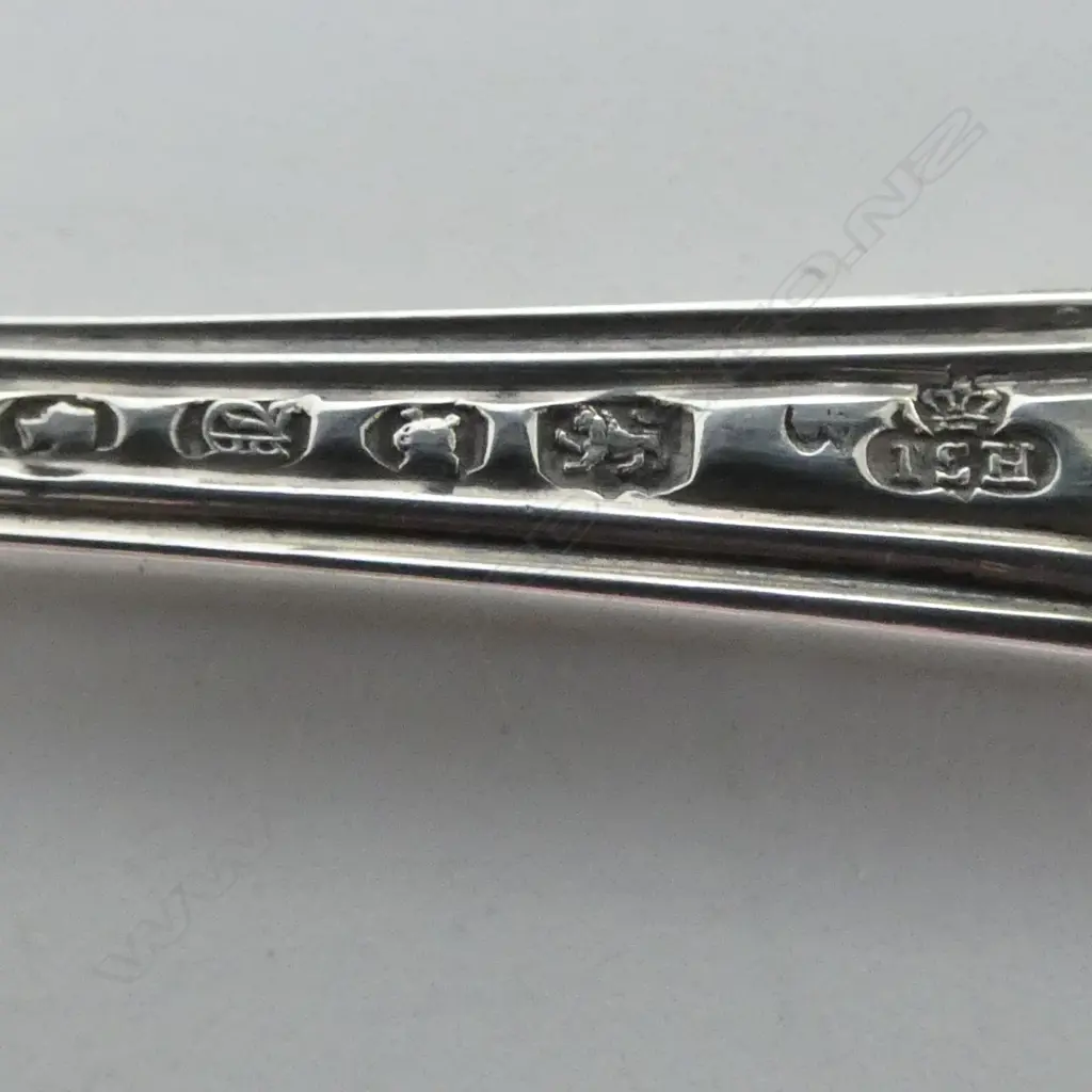 STG SILVER MARROW SCOOP, JOHN SAMUEL HUNT, LONDON 1855 L.230mm, 59gms Image 1++