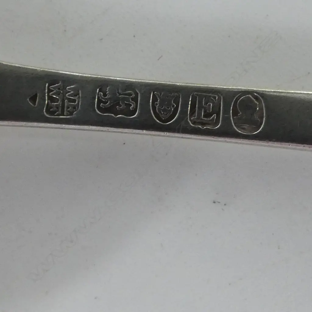 STG SILVER MARROW SCOOP, WILLIAM ELEY I & WILLIAM FERN, LONDON 1800 L.230mm, 50gms Image 1++