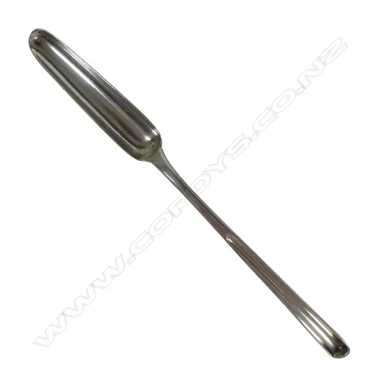 STG SILVER MARROW SCOOP, WILLIAM ELEY I & WILLIAM FERN, LONDON 1800 L.230mm, 50gms