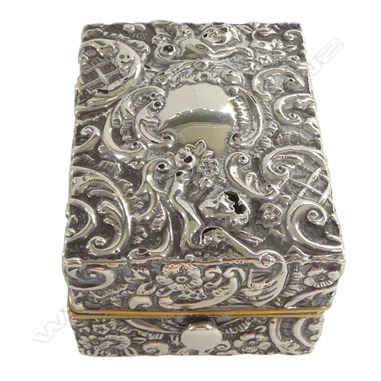 STG SILVER BURNER, CHESTER 1899 75x60x40mm