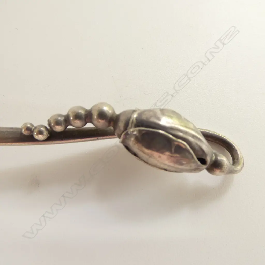 GEORG JENSEN STG SILVER 'BLOSSOM' LADLE H.175mm, 67gms Image 1++